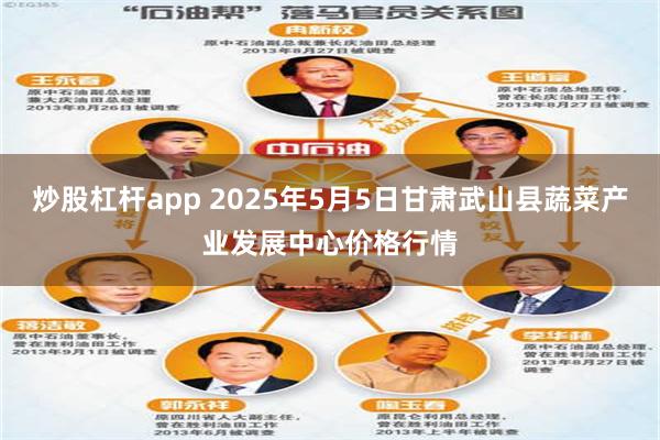 炒股杠杆app 2025年5月5日甘肃武山县蔬菜产业发展中心价格行情