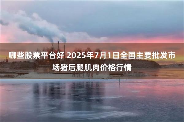 哪些股票平台好 2025年7月1日全国主要批发市场猪后腿肌肉价格行情